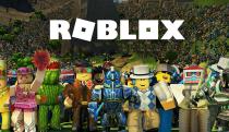 A promo image for Roblox featuring a bunch of avatars.