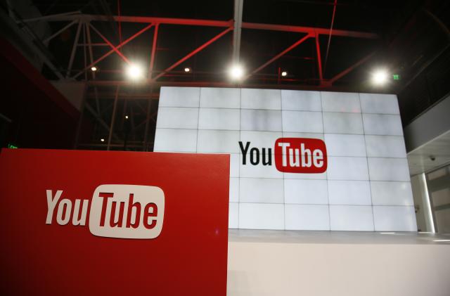 FILE - This Oct. 21, 2015, file photo shows signage inside the YouTube Space LA offices in Los Angeles. YouTube’s inability to keep ads off unsavory videos is threatening to transform a rising star in Google’s digital family into a problem child. The key question is whether a recently launched ad boycott of YouTube turns out to be short-lived or the start of a long-term marketing shift away that undercuts Google’s growth, as well as Alphabet Inc., its corporate parent. (AP Photo/Danny Moloshok, File)